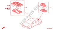 INTERIOR LIGHT for Honda ACCORD EX 4 Doors 5 speed manual 1990