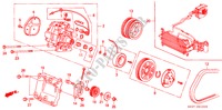 AIR CONDITIONER (COMPRESSOR)(1) for Honda CIVIC GL 1500 3 Doors 5 speed manual 1991