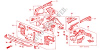 BODY STRUCTURE COMPONENTS for Honda CIVIC 1.6I 3 Doors 5 speed manual 1991