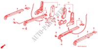 FRONT SEAT COMPONENTS for Honda CIVIC 1.6I 3 Doors 5 speed manual 1991