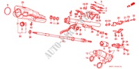 STEERING COLUMN (TILT) (LH) for Honda CIVIC GL 1500 3 Doors 5 speed manual 1991