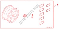 ALLOY WHEEL 17 X 7,0JJEPSILON for Honda CIVIC 1.4 GT 5 Doors Intelligent Manual Transmission 2010
