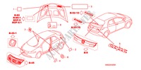 EMBLEMS/CAUTION LABELS for Honda CIVIC 1.4 GT 5 Doors Intelligent Manual Transmission 2010