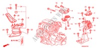 ENGINE MOUNTS(1.4L) for Honda CIVIC 1.4 GT 5 Doors Intelligent Manual Transmission 2010