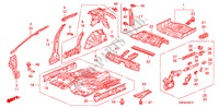 FLOOR/INNER PANELS for Honda CIVIC 1.4 GT 5 Doors Intelligent Manual Transmission 2010
