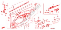 FRONT DOOR LINING(LH) for Honda CIVIC 1.4 GT 5 Doors Intelligent Manual Transmission 2010