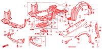 FRONT FENDERS for Honda CIVIC 1.4 GT 5 Doors Intelligent Manual Transmission 2010