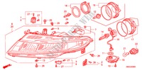 HEADLIGHT for Honda CIVIC 1.4 GT 5 Doors Intelligent Manual Transmission 2010