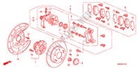 REAR BRAKE for Honda CIVIC 1.4 GT 5 Doors Intelligent Manual Transmission 2010