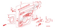 REAR DOOR LINING for Honda CIVIC 1.4 GT 5 Doors Intelligent Manual Transmission 2010