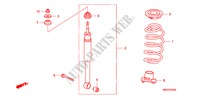 REAR SHOCK ABSORBER for Honda CIVIC 1.4 GT 5 Doors Intelligent Manual Transmission 2010