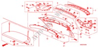 TAILGATE LINING for Honda CIVIC 1.4 GT 5 Doors Intelligent Manual Transmission 2010