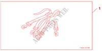 TIE DOWN BELT for Honda CIVIC 1.4 GT 5 Doors Intelligent Manual Transmission 2010