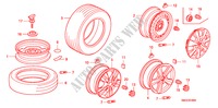 TIRE/WHEEL DISKS for Honda CIVIC 1.4 GT 5 Doors Intelligent Manual Transmission 2010