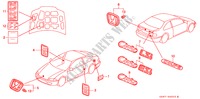 EMBLEM for Honda CIVIC COUPE LSI 2 Doors 5 speed manual 1994