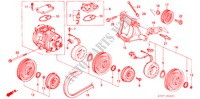 AIR CONDITIONER (COMPRESSOR) (DOHC) for Honda CIVIC 1.8VTI 5 Doors 5 speed manual 1997