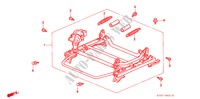FRONT SEAT COMPONENTS (R.) (HEIGHT ADJUSTER) for Honda CIVIC 1.8VTI 5 Doors 5 speed manual 1997
