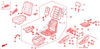 FRONT SEAT (L.) ('96 ) for Honda CIVIC 1.8VTI 5 Doors 5 speed manual 1997