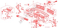 INSTRUMENT PANEL (RH) for Honda CIVIC 1.8VTI 5 Doors 5 speed manual 1997