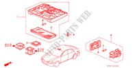 INTERIOR LIGHT for Honda CIVIC 1.8VTI 5 Doors 5 speed manual 1997