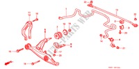 FRONT STABILIZER/ FRONT LOWER ARM for Honda BALLADE 150I 4 Doors 5 speed manual 1999