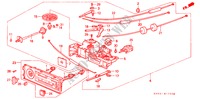 HEATER CONTROL for Honda CIVIC LX 4 Doors 5 speed manual 1988