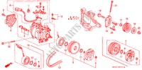 COMPRESSOR (SANDEN)(2) for Honda CIVIC DX 4 Doors 5 speed manual 1993