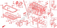 CYLINDER BLOCK/OIL PAN for Honda CIVIC LX 4 Doors 5 speed manual 1994