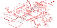 FLOOR MAT for Honda CIVIC EX 4 Doors 5 speed manual 1994
