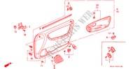 FRONT DOOR LINING for Honda CIVIC LX 4 Doors 4 speed automatic 1992
