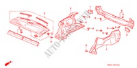 REAR TRAY/TRUNK GARNISH for Honda CIVIC LX 4 Doors 5 speed manual 1995