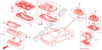 INTERIOR LIGHT for Honda ACCORD COUPE EX 2 Doors 5 speed manual 1995