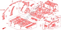 INNER PANELS for Honda ACCORD V6 EX 4 Doors 4 speed automatic 1995