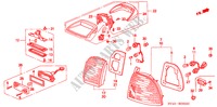 TAILLIGHT ('96,'97) for Honda ACCORD EX 4 Doors 5 speed manual 1997
