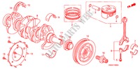 CRANKSHAFT/PISTON (1.8L) for Honda CIVIC EX 4 Doors 5 speed manual 2007