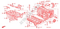 CYLINDER BLOCK/OIL PAN (2.0L) for Honda CIVIC SI 4 Doors 6 speed manual 2007