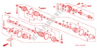 FRONT DRIVESHAFT/ HALF SHAFT (1.8L) (MT) for Honda CIVIC EX 4 Doors 5 speed manual 2008
