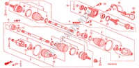 FRONT DRIVESHAFT/ HALF SHAFT (2.0L) for Honda CIVIC SI 4 Doors 6 speed manual 2007