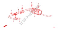 EXHAUST PIPE/SILENCER for Honda ACTY VAN DX 5 Doors 4 speed manual 1987