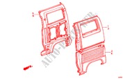 OUTER PANELS for Honda ACTY VAN DX 5 Doors 4 speed manual 1983