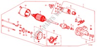 STARTER MOTOR (DENSO)(3) for Honda ACTY VAN DX PANEL VAN 5 Doors 4 speed manual 1987