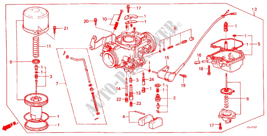 CARBURETOR for Honda ACTY VAN DX PANEL VAN 5 Doors 4 speed manual 1983