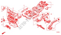 BODY STRUCTURE COMPONENTS (2) for Honda QUINTET DX 5 Doors 3 speed automatic 1983