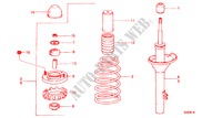 REAR SHOCK ABSORBER for Honda QUINTET DX 5 Doors 3 speed automatic 1983