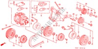 AIR CONDITIONER (COMPRESSOR) (2) for Honda CIVIC COUPE 1.6VTI VTEC 2 Doors 5 speed manual 1999