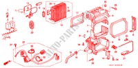 AIR CONDITIONER (COOLING UNIT) (LH) (1) for Honda CIVIC COUPE 1.6ILS 2 Doors 5 speed manual 1999