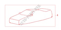 BODY COVER for Honda CIVIC COUPE 1.6VTI 2 Doors 5 speed manual 2000
