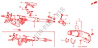 STEERING COLUMN for Honda CIVIC COUPE 1.6ILS 2 Doors 4 speed automatic 1997