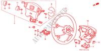 STEERING WHEEL (SRS) for Honda CIVIC COUPE 1.6ISR 2 Doors 5 speed manual 2000