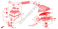 AIR CLEANER (SOHC) for Honda CIVIC 1.4IS 3 Doors 5 speed manual 1998